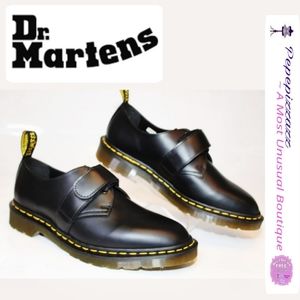 Dr. Martens England Made Mens 9 Womens 10 Monk Strap Flat Leather Shoes 42